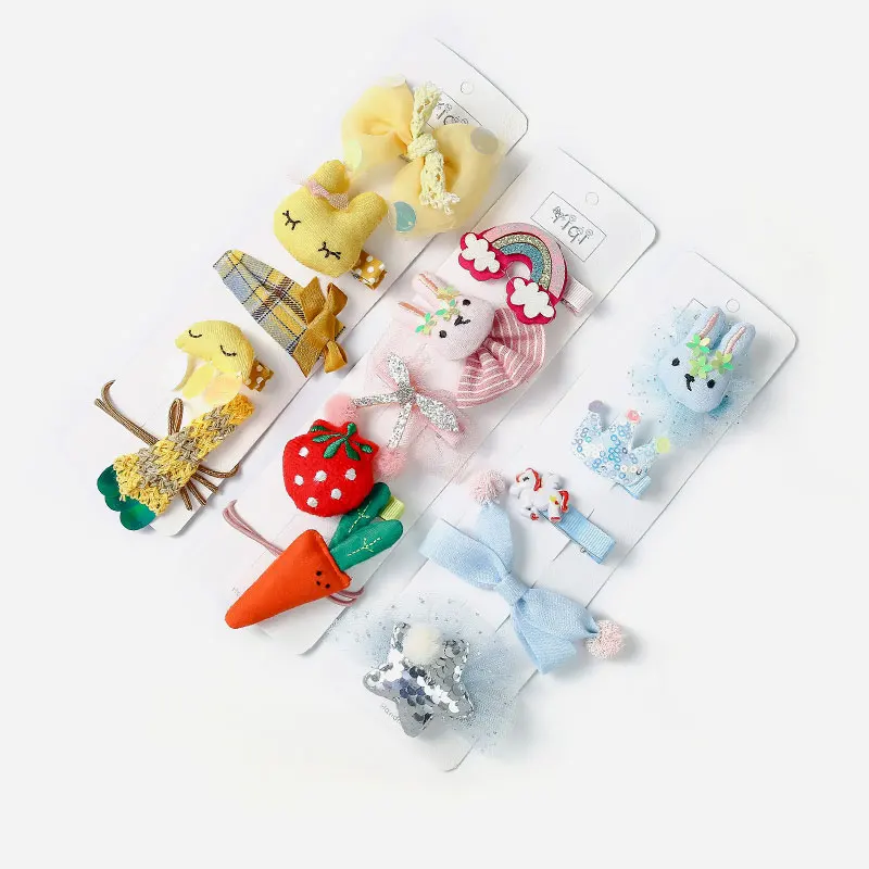 M MISM новые Мультяшные заколки с кроликом для детей милая повязка волос модные