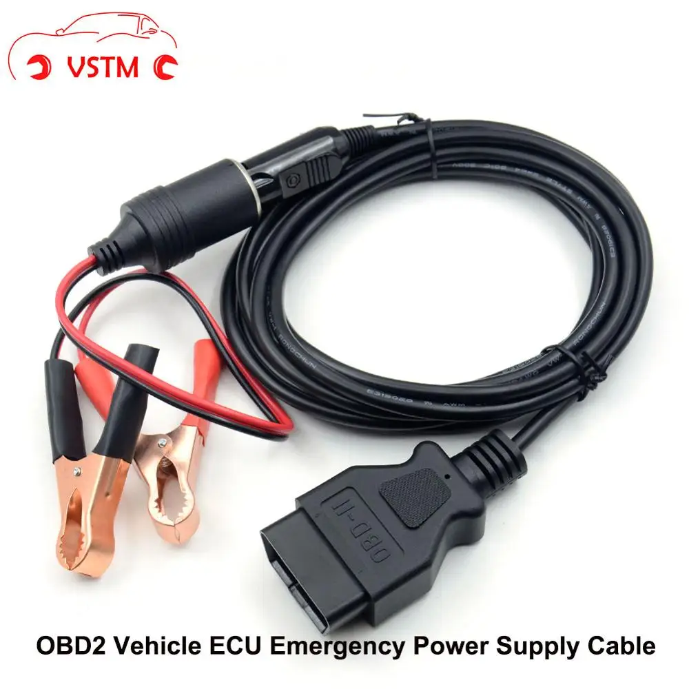 Автомобильный экстренный источник питания OBD II ECU 12 В кабель для сохранения