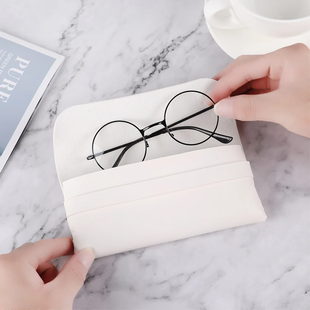 Складной Чехол для очков из искусственной кожи мужчин и женщин переносные очки