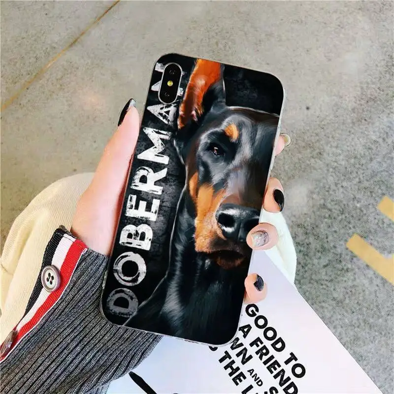 TOPLBPCS Doberman чехол для iPhone 11 12 13 mini pro XS MAX 8 7 6 6S Plus X 5S SE 2020 XR | Мобильные телефоны и