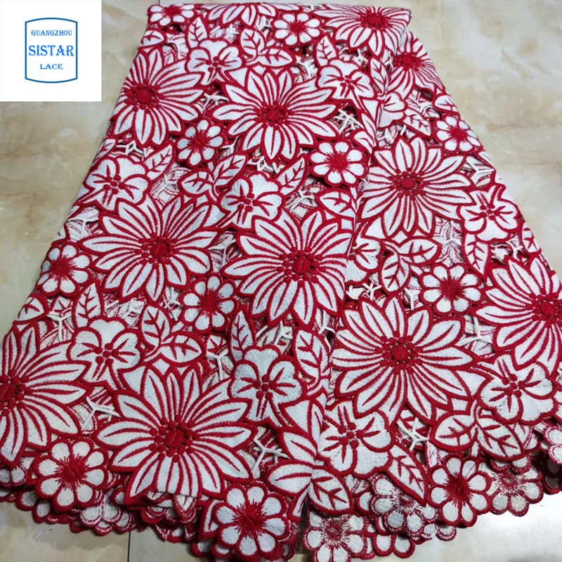 2020 новейшая африканская кружевная ткань высококачественные водорастворимые