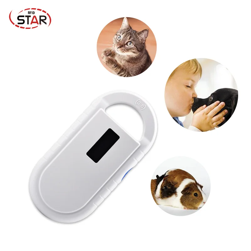 USB 134 2 кГц fdx b считыватель для животных из стекла Pet ID Microchip RFID портативный сканер FDX