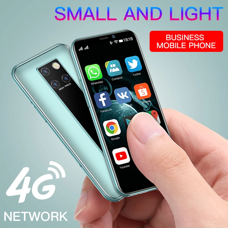 Ультратонкий мини-смартфон Soyes S10H 3 + 64 ГБ Android 9 0 Поддержка Google Play Store | Мобильные