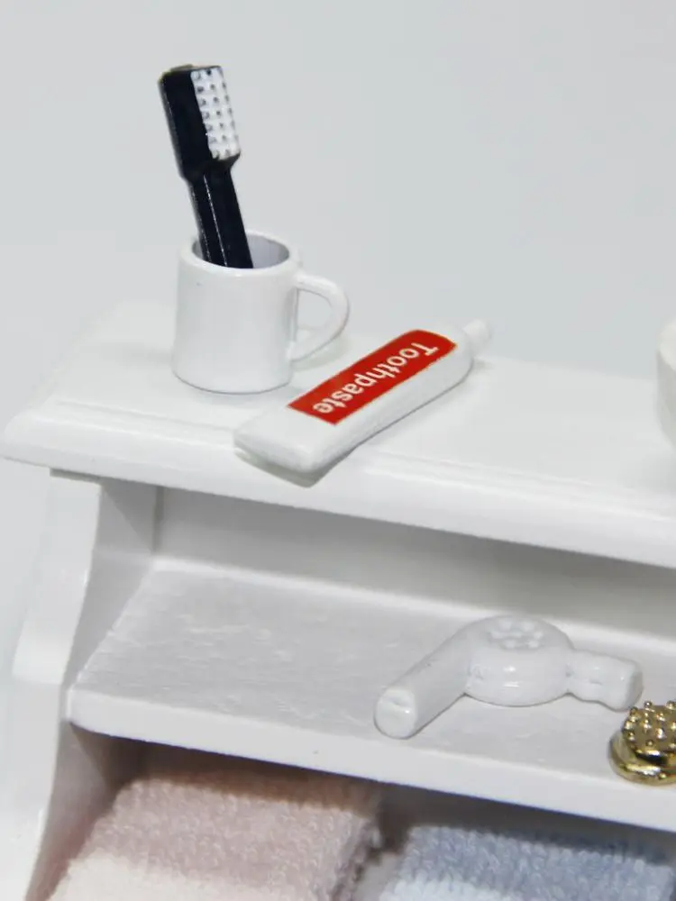 1:12 Dollhouse Miniature Accessories Bathroom Set Toothpaste Toothbrush Cup OD009 | Игрушки и хобби