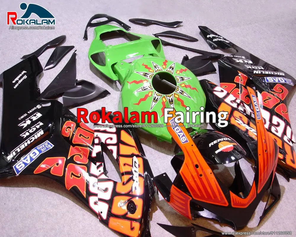 

Разноцветные чехлы для Honda CBR1000RR 2004 2005 CBR1000RR 04 05 CBR 1000RR комплект обтекателей для мотоцикла (литьё под давлением)