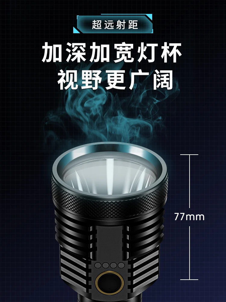 買取 ほとんどの強力な充電式ライト懐中電灯ガレージ強力なledトーチハイパワーキャニスターライト高輝度matraqueホームEg50sd