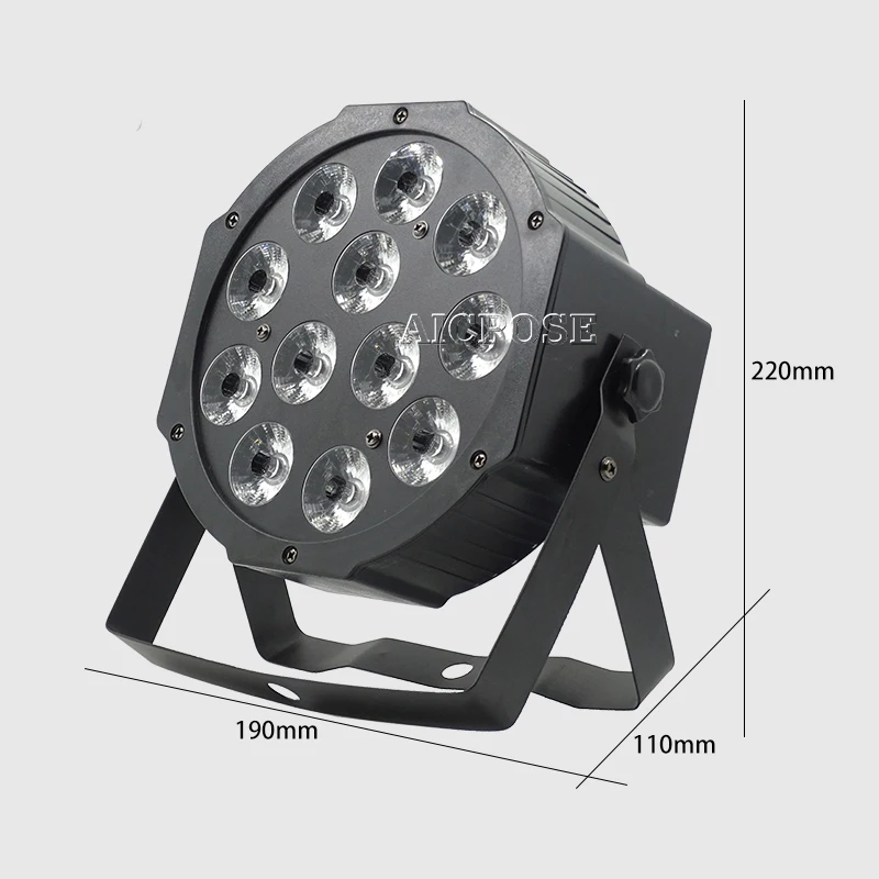 Светодиодный Par прожектор RGBW 4 в 1 8 шт./лот 12x12 Вт с DMX512 управлением светильник