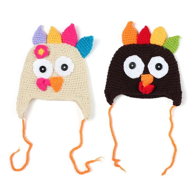 Детская зимняя теплая шапка с героями мультфильмов для малышей Забавный костюм