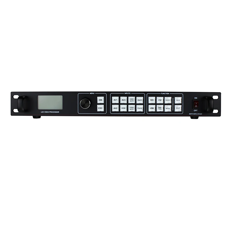 

led stage screen rental use ams-lvp815 led video wall controller support linsn ts802d sending card for live led screen