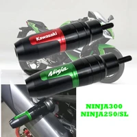 motorcycle modified cnc exhaust pipe anti fall ball stick anti fall rubber bumper fit for kawasaki ninja300 ninja250sl 17 22