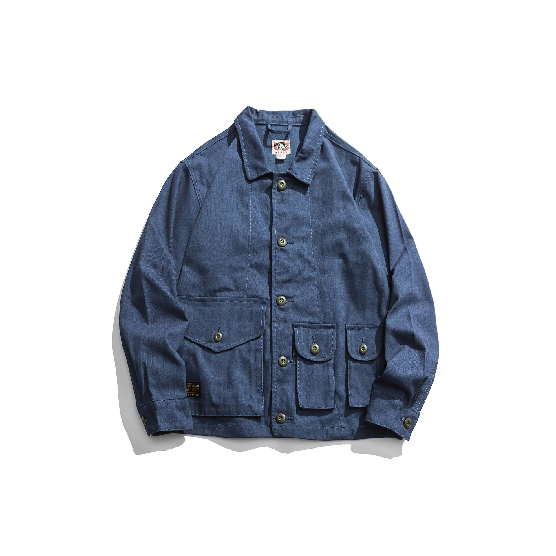 Мужская саржевая куртка-карго K-8004 повседневная универсальная уличная одежда с