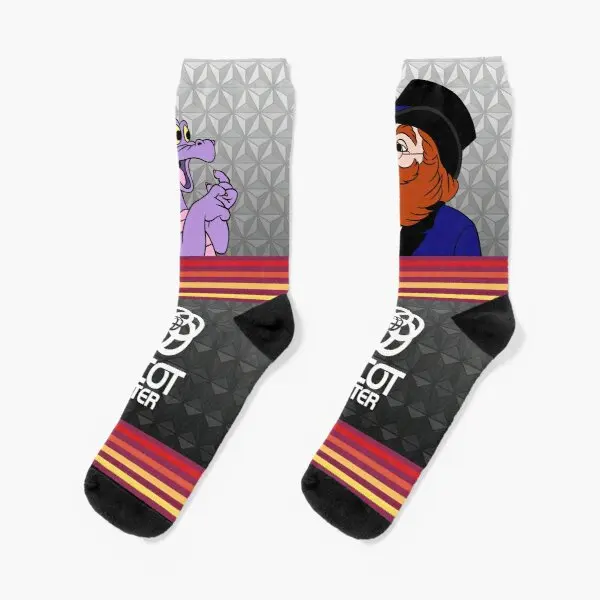 

Figment And Dreamfinder Crew Socks Breathable Comfortable Cotton Ladies Pattern Cartoon Funny Girls Best Autumn Black Winter