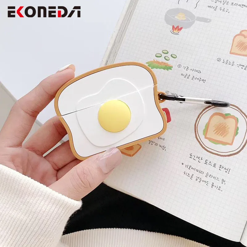 EKONEDA милый мультяшный чехол для Airpods 1/2 силиконовый мягкий защитный Pro 3 |