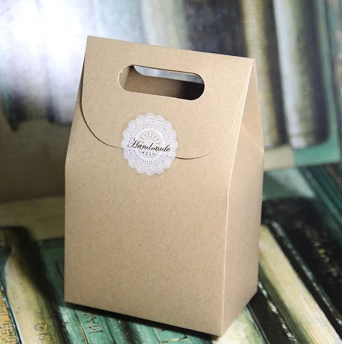 

Hand Cake paper bags/food packaging bag 10CMX15.5CMX6CM 50pcs/lot