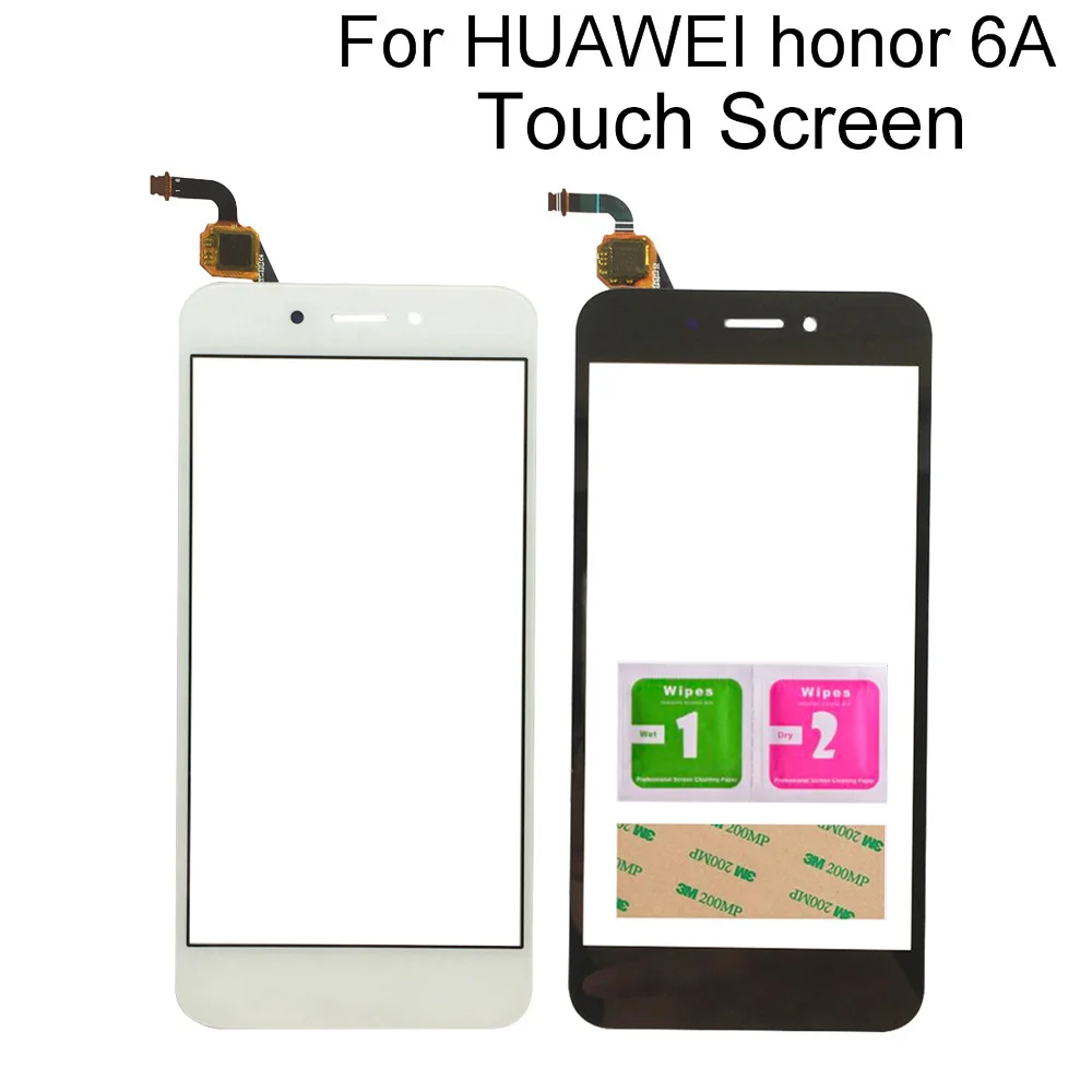 

Touch Screen For Huawei Honor 6A DLI-TL20,DLI-AL10 DLI-L22 DLI-L01 Digitizer Panel Front Glass Lens Sensor Tools 3M Glue Wipes