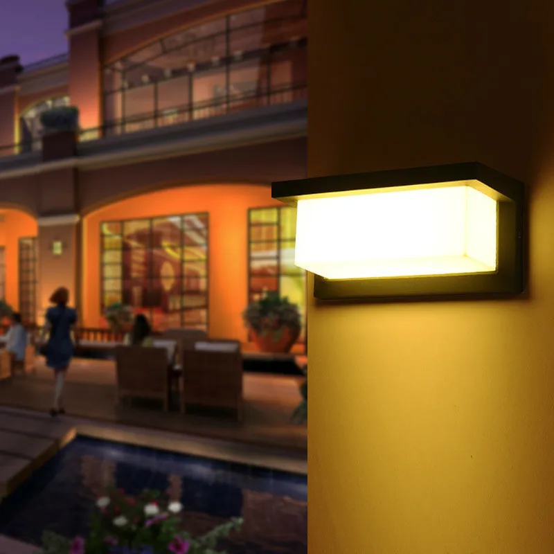 Светодиодный настенный светильник 10 Вт 20 алюминиевый открытый