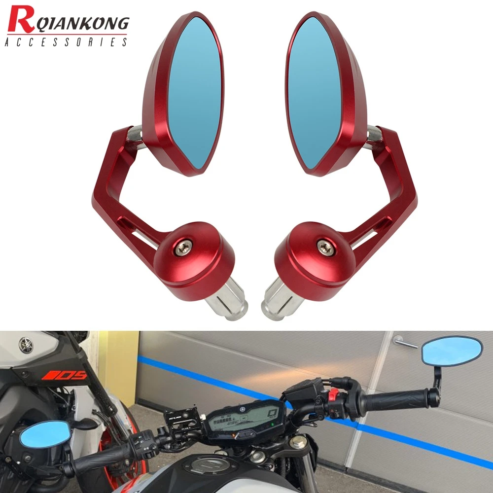 УНИВЕРСАЛЬНЫЙ МОТОЦИКЛ БАР КОНЕЦ Зеркала заднего вида 7/8 &quotдля BMW Ducati Aprilia Кафе
