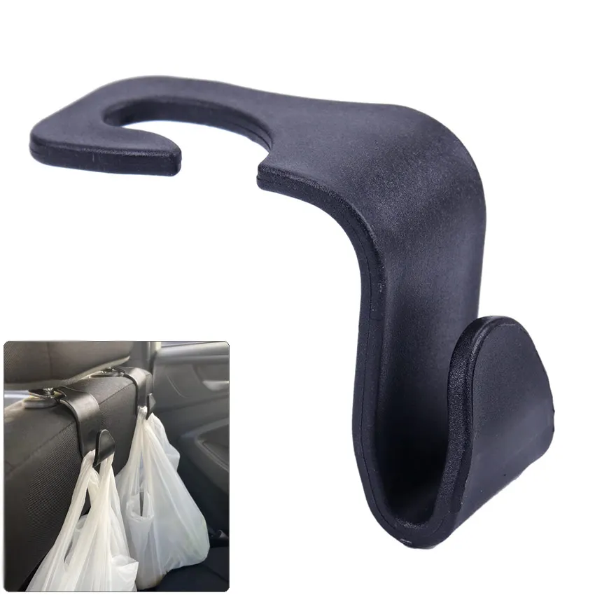 

2 Pieces Car Seat Hook 15kg Bearing Rear Seat Hook Headrest Hanger Storage Hooks For Grocery Bag Automotive Products Supplies