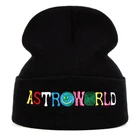 Вязаная шапка Travi $ Скотт, шапка ASTROWORLD с вышивкой Astroworld, лыжные теплые зимние шапочки и облегающие шапки унисекс с тревисом Скоттом