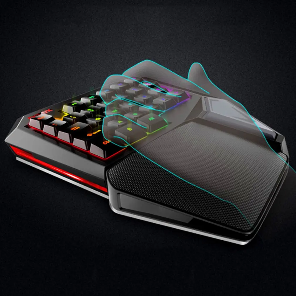 Игровая мини-клавиатура Delux T9 Pro/t9 plus механическая Проводная профессиональная