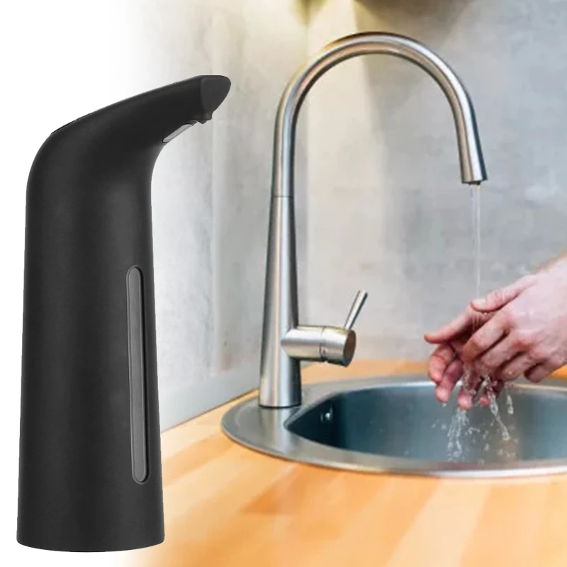 

HX5B Electric Liquid Soap Dispenser USB Rechargeable 400ml 5cm Sensing Distance 0.26s Output for Bathroom Kitchen