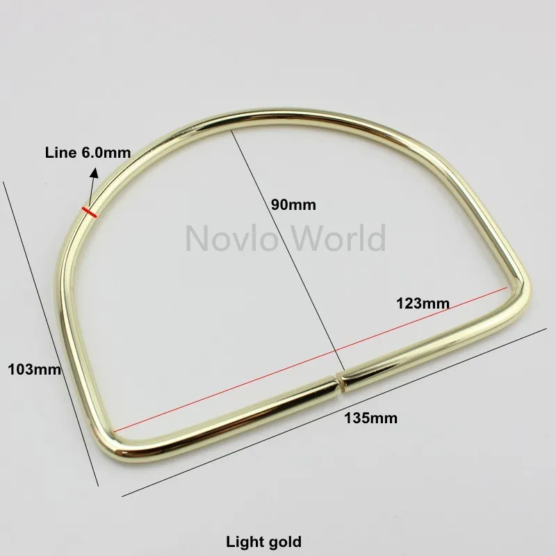 2-10-20 pieces 4 size Big D Rings Large Dee for sewing women bags metal handle frames accessories | Багаж и сумки