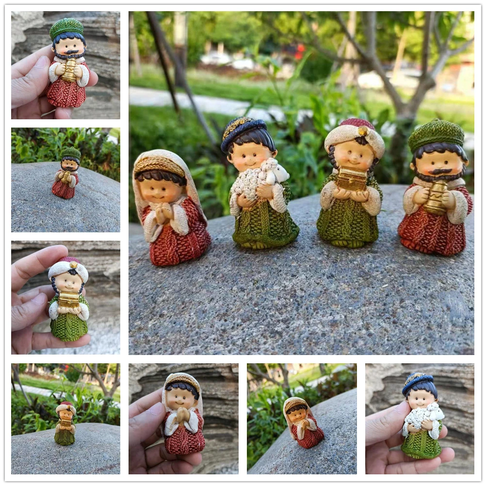 

3D Cute Doll Desk Ornaments Mini Gardening Decor Bonsai Miniascape Decoration Articles Potted Landscape Handicraft Gifts