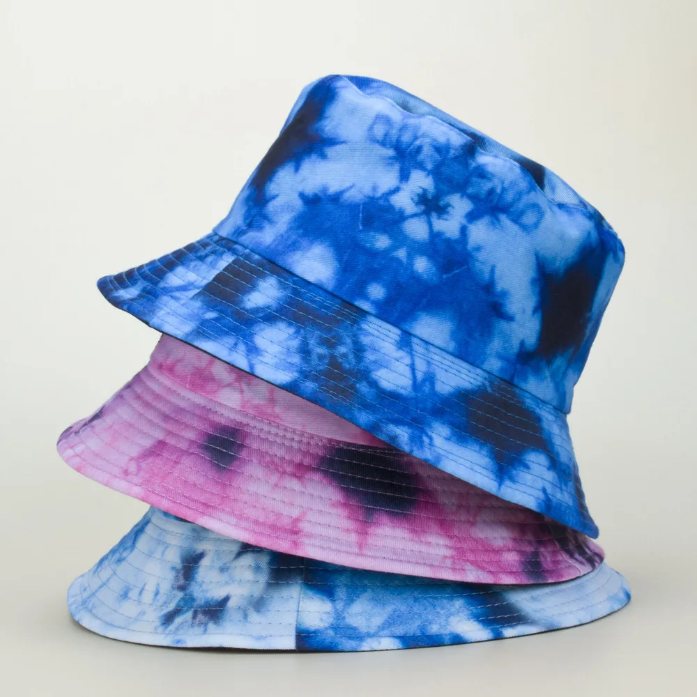 

Fashion Tie-Dye Graffiti Splash Ink Fisherman Hat Men And Women Casual Street Trend Sun Hat Foldable Beach Fisherman Hat