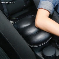 car leather armrest mat pillow pad auto console box pads arm rest top cover for nissan qashqai j11 j10 x trail xtrail t32 t31