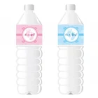 Наклейки на бутылки с водой пастельный пол, 12 шт.