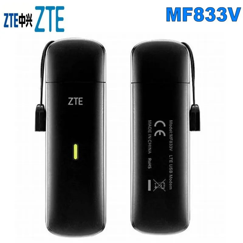 

Unlocked ZTE MF833V MF833T 4G LTE Cat4 USB Stick Modem Support LTE FDD:B1/B3/B5/B7/B8/B20(28) TDD:B40(B38 or B41)