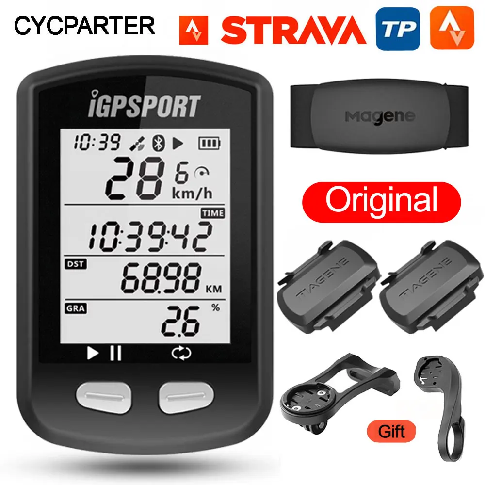 

I GPS-порт велосипедный компьютер IGS10S ANT + Bluetooth водонепроницаемый беспроводной спортивный GPS-компьютер велосипедный Спидометр велосипедные а...
