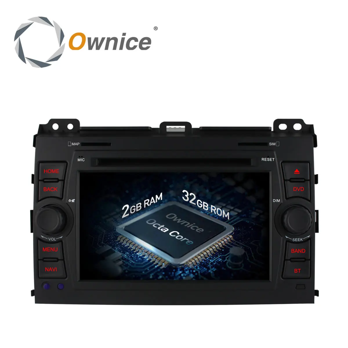 Ownice C500 Android 6 0 Восьмиядерный автомобильный DVD плеер для Toyota Prado 120 2002 2009 GPS радио 4G SIM