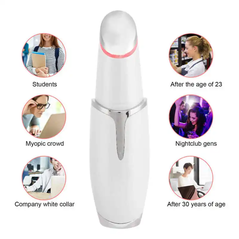 

Mini Electric Vibration Eye Face Massager Anti-Ageing Eye Wrinkle Massager Dark Circle Removal Portable Beauty Care Pen Massager