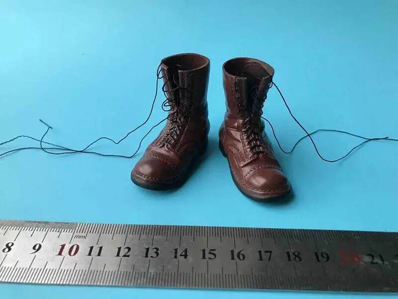

1/6th WWII U.S. Army Soft Rubber Hollow Leather Shoes Model for 12" Action Doll