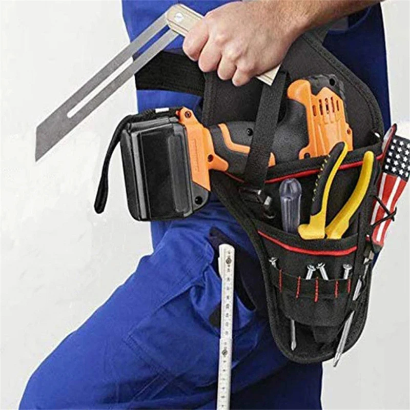 

Tool Oganizer Bag Belt Waist Pocket Case Electrician Kits High Capacity Waist Pack Carrying Pouch Home Tools Storage Bag