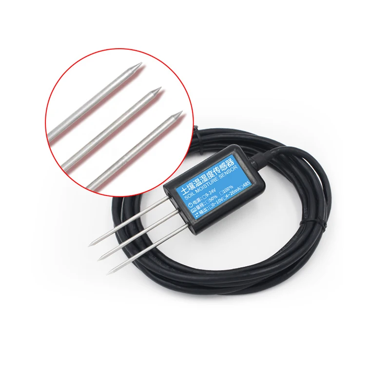 Цифровой контроллер влажности почвы садовый с 4 релейными выходами сигнализации