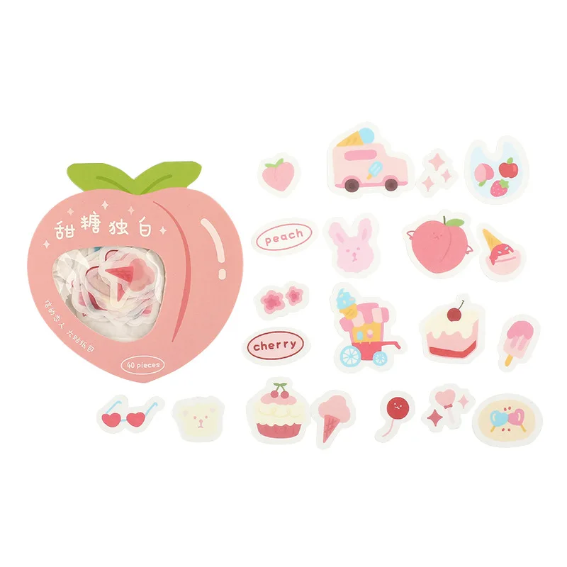 

20sets/lot Kawaii Stationery Stickers ins cartoon cute Diary Planner Decorative Mobile Stickers Scrapbooking DIY Craft Stickers