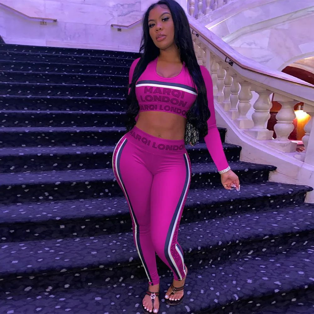 Комплект спортивный женский для фитнеса TT179 укороченный топ и леггинсы с высокой