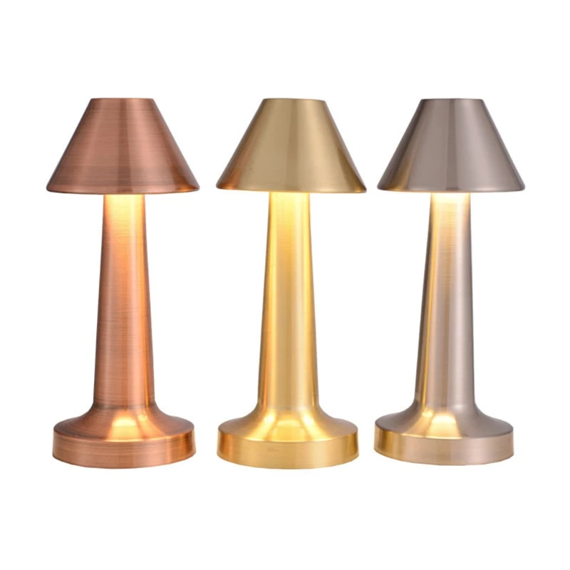 

Vintage Bar Night Light Portable USB LED Table Lamp USB Rechargeable Desk Light Store Bedroom Bedside Lamp