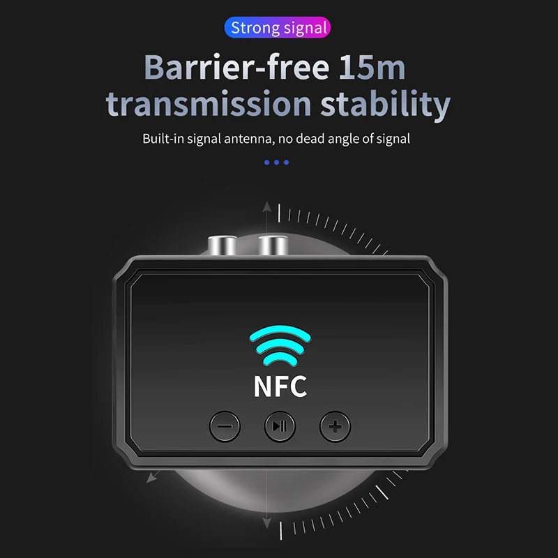 Беспроводной Bluetooth-адаптер для аудиоприемника 5 0 NFC 3 мм RCA музыкальный