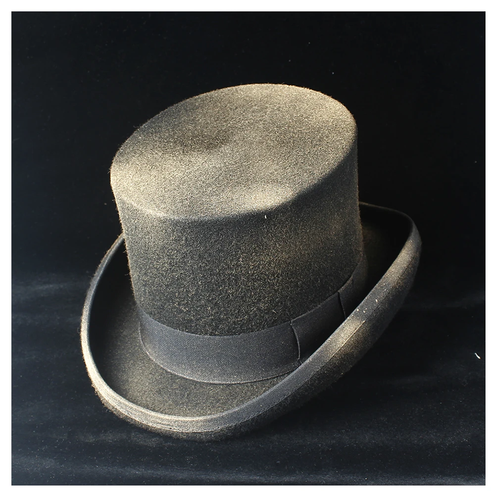 Шляпа в стиле стимпанк для мужчин и женщин из 100% шерсти|Мужские фетровые шляпы| |