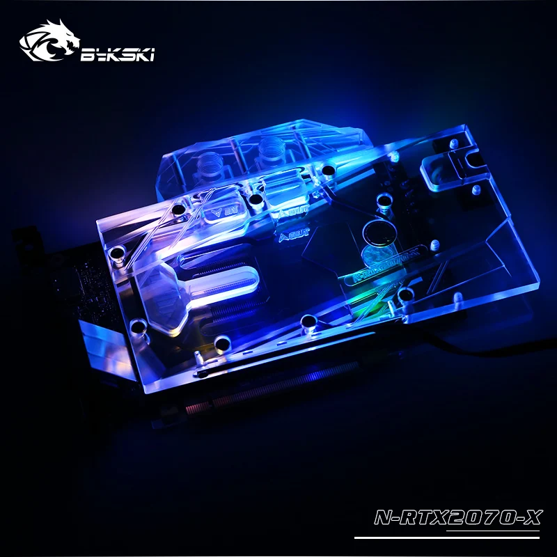 Видеокарта Bykski с полным покрытием графического процессора для NVIDIA Founders Edition RTX 2070