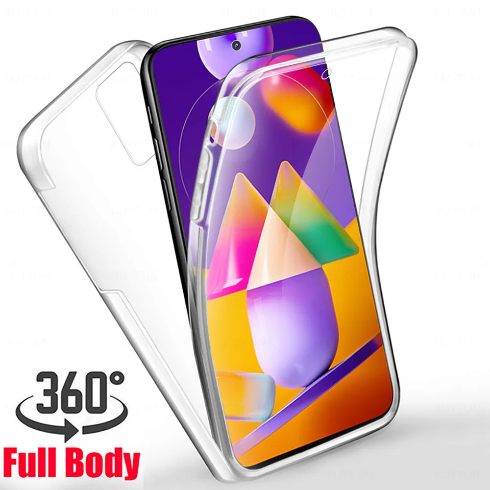 

360 Full silicone case For Samsung A31 A41 A51 A21s A71 A52 A50 A70 A12 S20 Fe Note 20 ultra S10 S21 S8 J4 J6 plus A6 A7 A8 2018