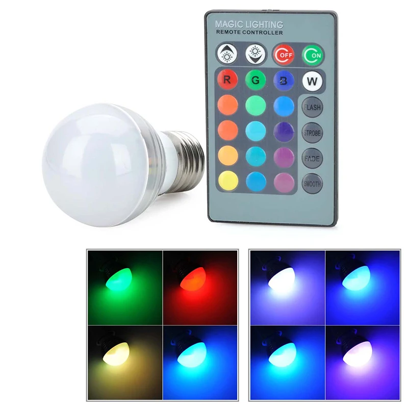 Алюминиевый материал 3 Вт Диммируемый RGB светодиодный светильник 16 цветов