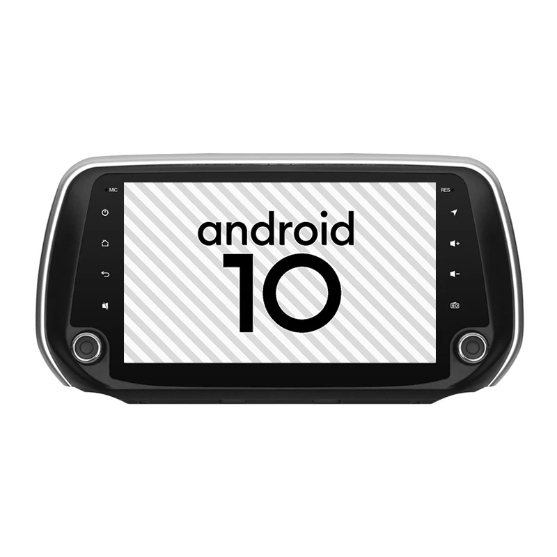 Автомобильный Взрывозащищенный экран Android 10 0 gps 2.5D для HYUNDAI 2018 Santa Fe IX45 радио плеер
