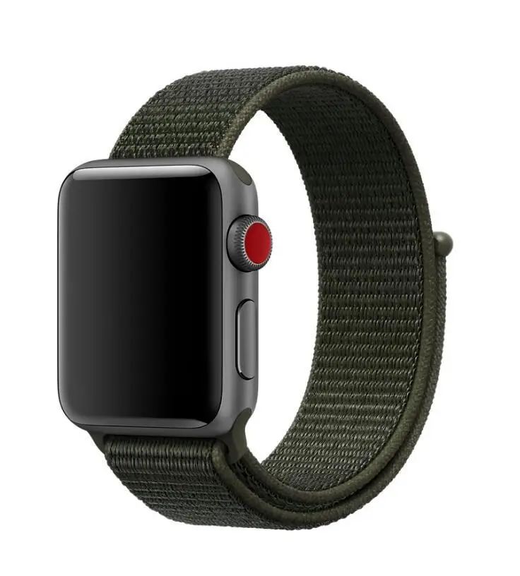 Ремешок для наручных часов Apple Watch 4 5 3/2/1 38 мм 42 мм 62new цветовый нейлоновый из мягкой дышащей ткани сменный ремешок петли для наручных часов iwatch серии 4 40 мм 44 мм - Band Color: 13KQS