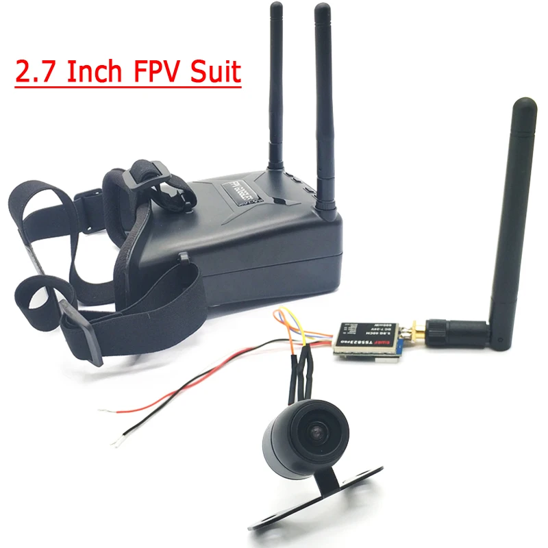 5 8G 48CH VR005 2 7 дюймов 960*240 FPV очки с 8g 40CH 600mw передатчик пусковая установка + Fpv мини