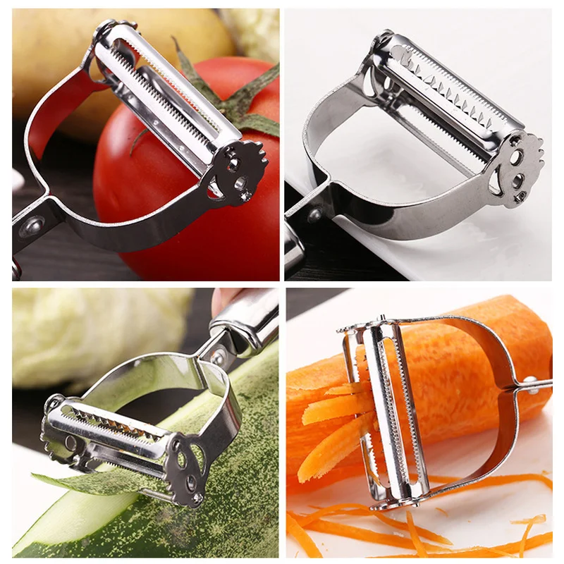 

High Quality Multi-function Stainless Steel Potato Cucumber Carrot Grater Julienne Peeler Vegetables Fruit Peeler Kitchen Tools