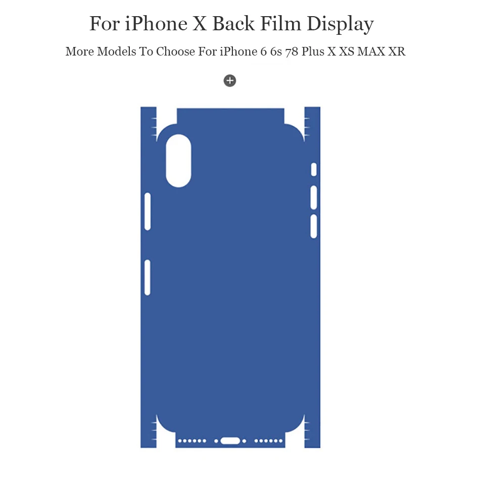 Для iPhone 5S 7 8 Plus X XS MAX однотонная наклейка на льду пленка полноразмерная Наклейка чехол Чехол Funda films For 6 6s протектор
